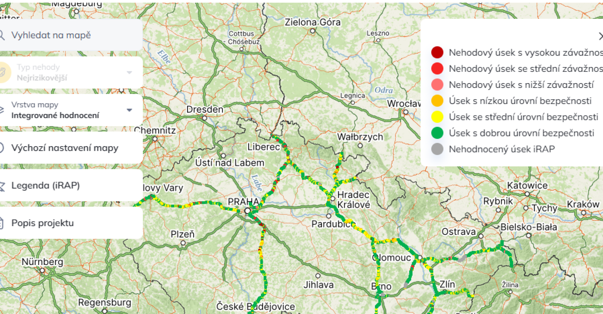 Zveřejnění výsledků projektu „Snížení nehodovosti prostřednictvím mezinárodně uznávané metody s využitím Portálu nehod” 